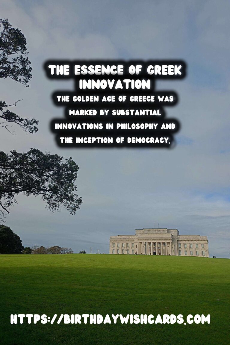 The Golden Age of Greece: A Foundation for Philosophy and Democracy
