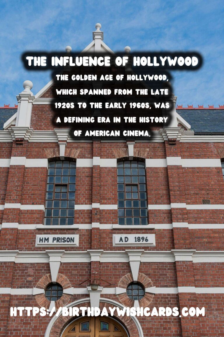 The Golden Age of Hollywood: Its Influence on American Society