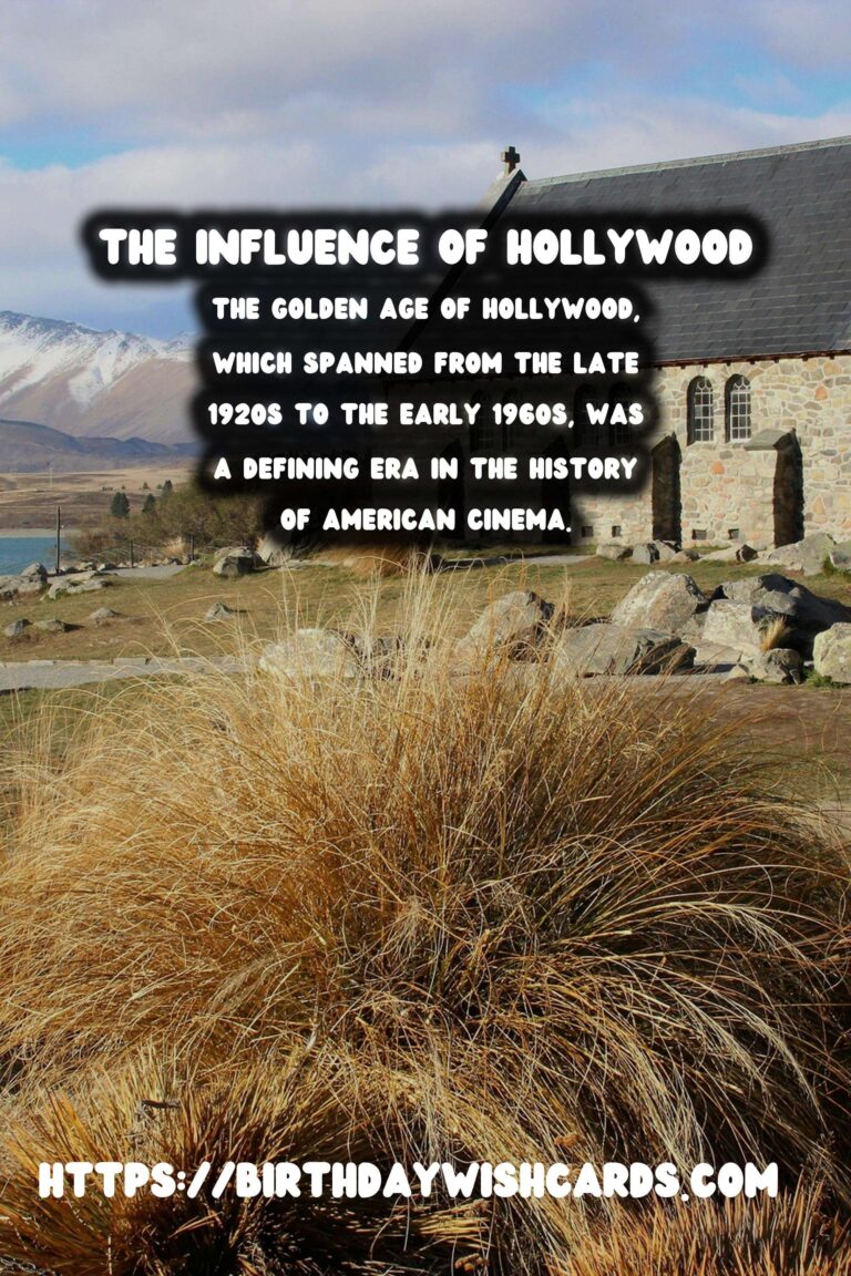 The Golden Age of Hollywood: Its Influence on American Society