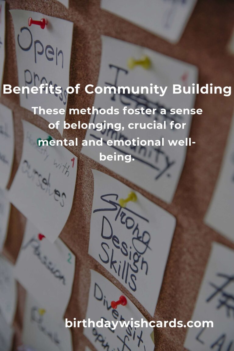 The Hidden Benefits of Community Building Methods