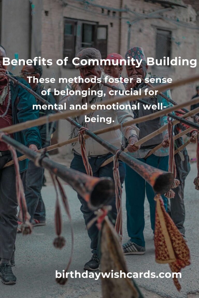 The Hidden Benefits of Community Building Methods