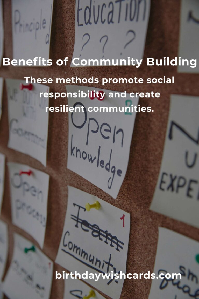 The Hidden Benefits of Community Building Methods