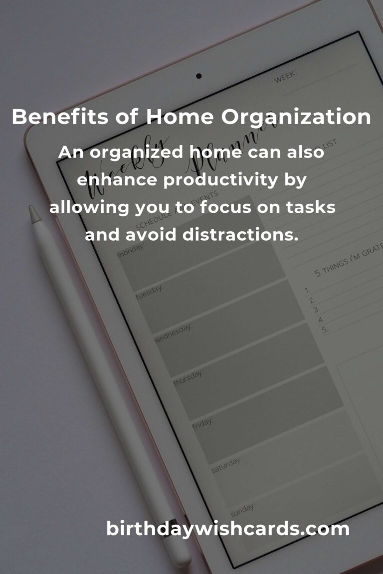 The Hidden Benefits of Home Organization Roadmap