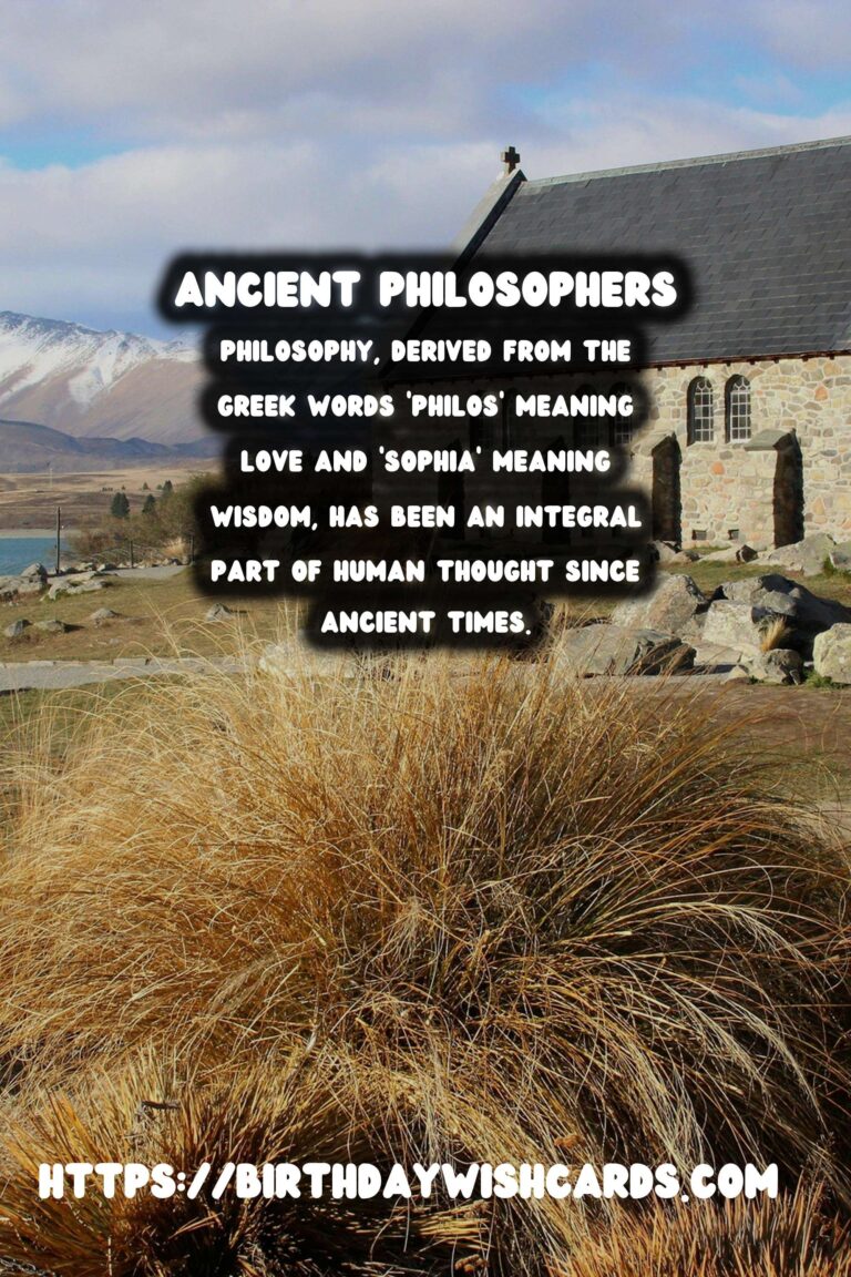 The History of Philosophy: Ancient Thinkers and Their Ideas