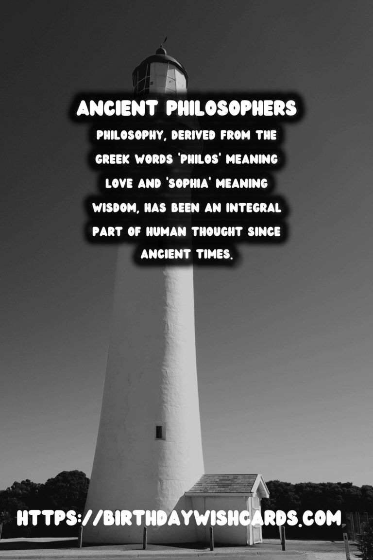 The History of Philosophy: Ancient Thinkers and Their Ideas