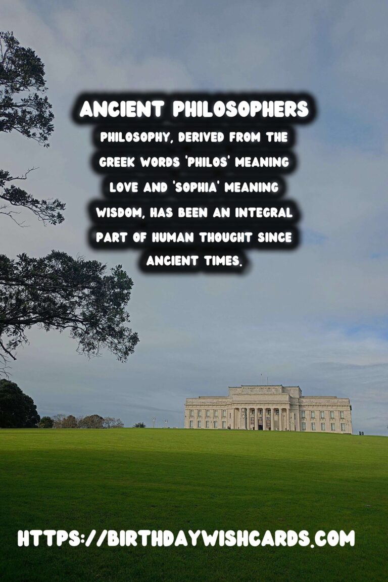 The History of Philosophy: Ancient Thinkers and Their Ideas