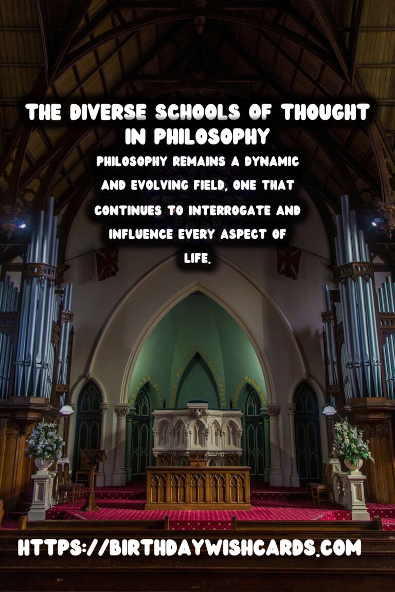 The History of Philosophy: Its Diverse Schools of Thought