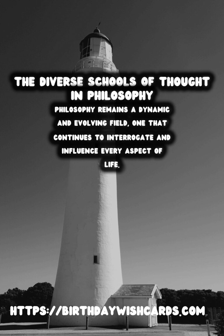 The History of Philosophy: Its Diverse Schools of Thought