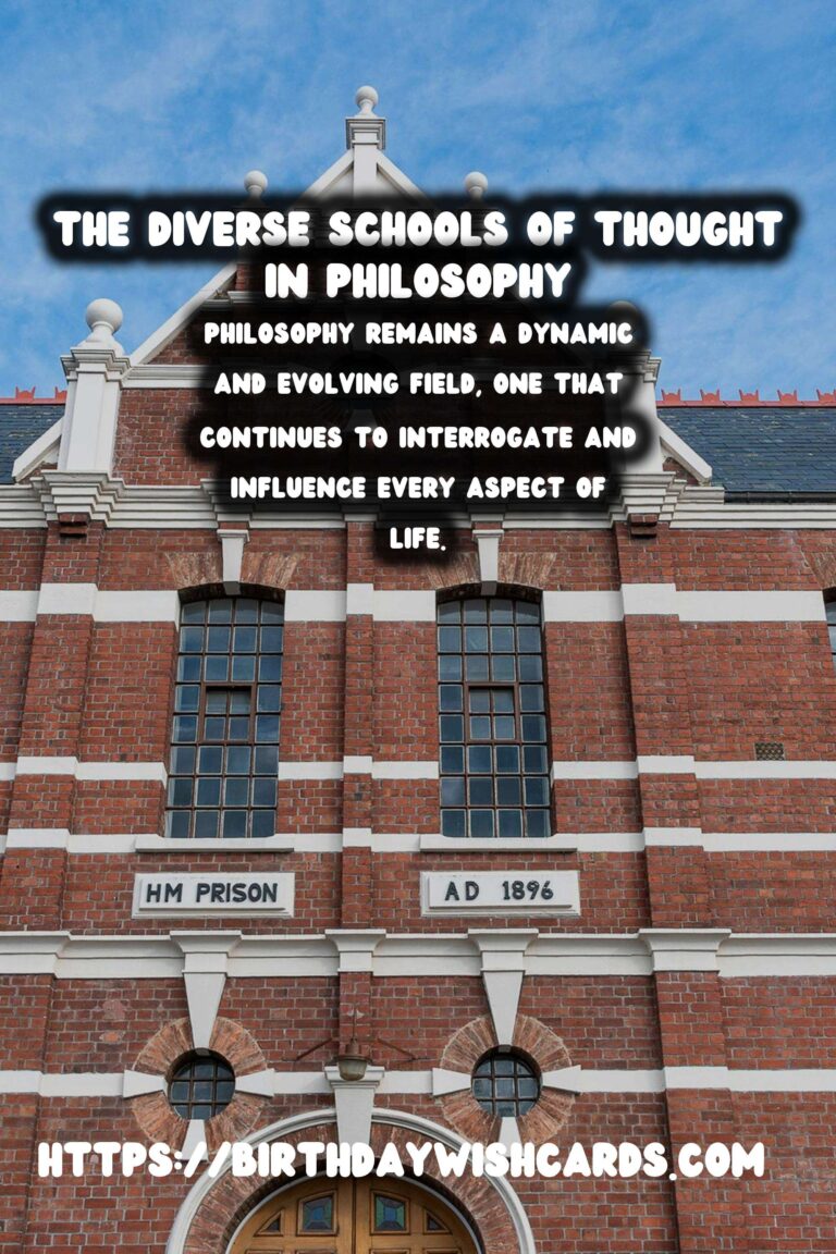 The History of Philosophy: Its Diverse Schools of Thought