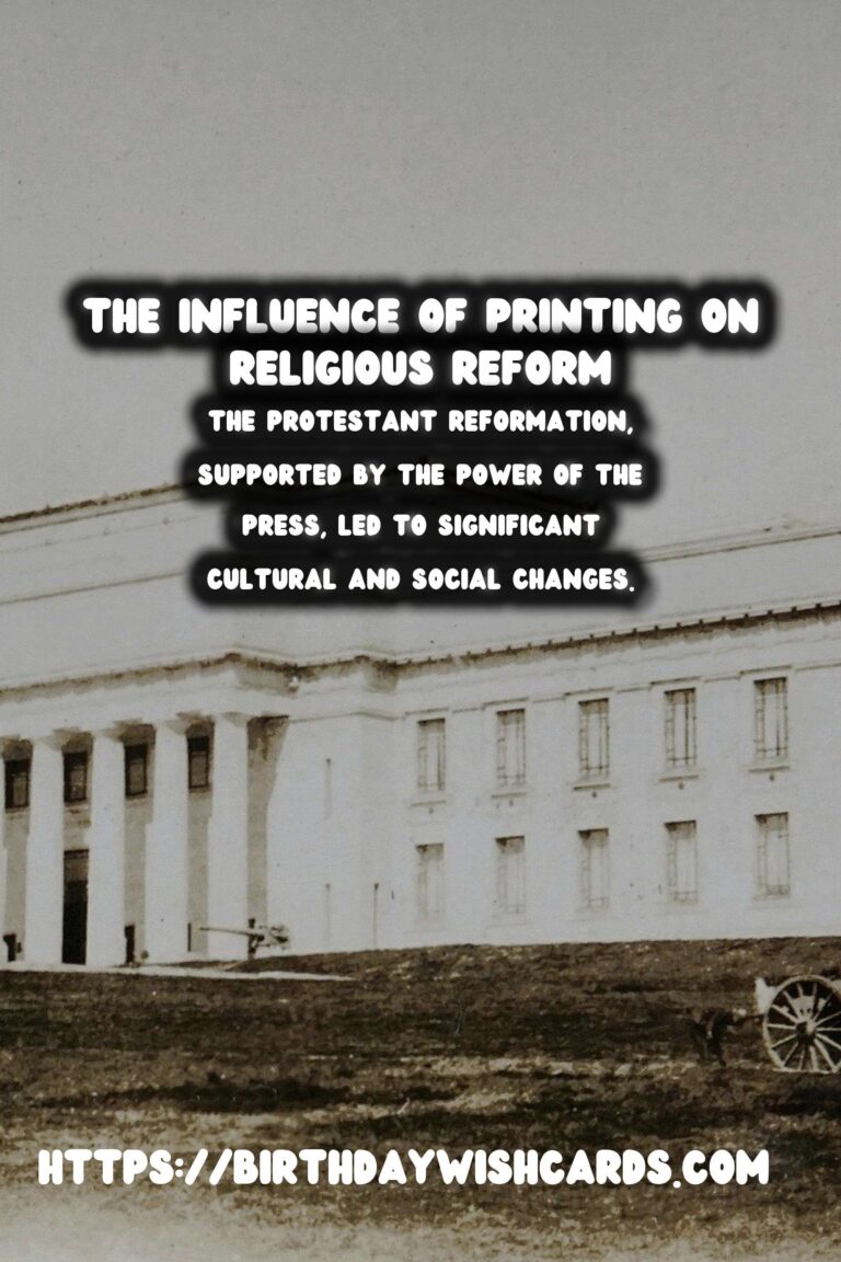 The History of Printing: A Catalyst in the Protestant Reformation