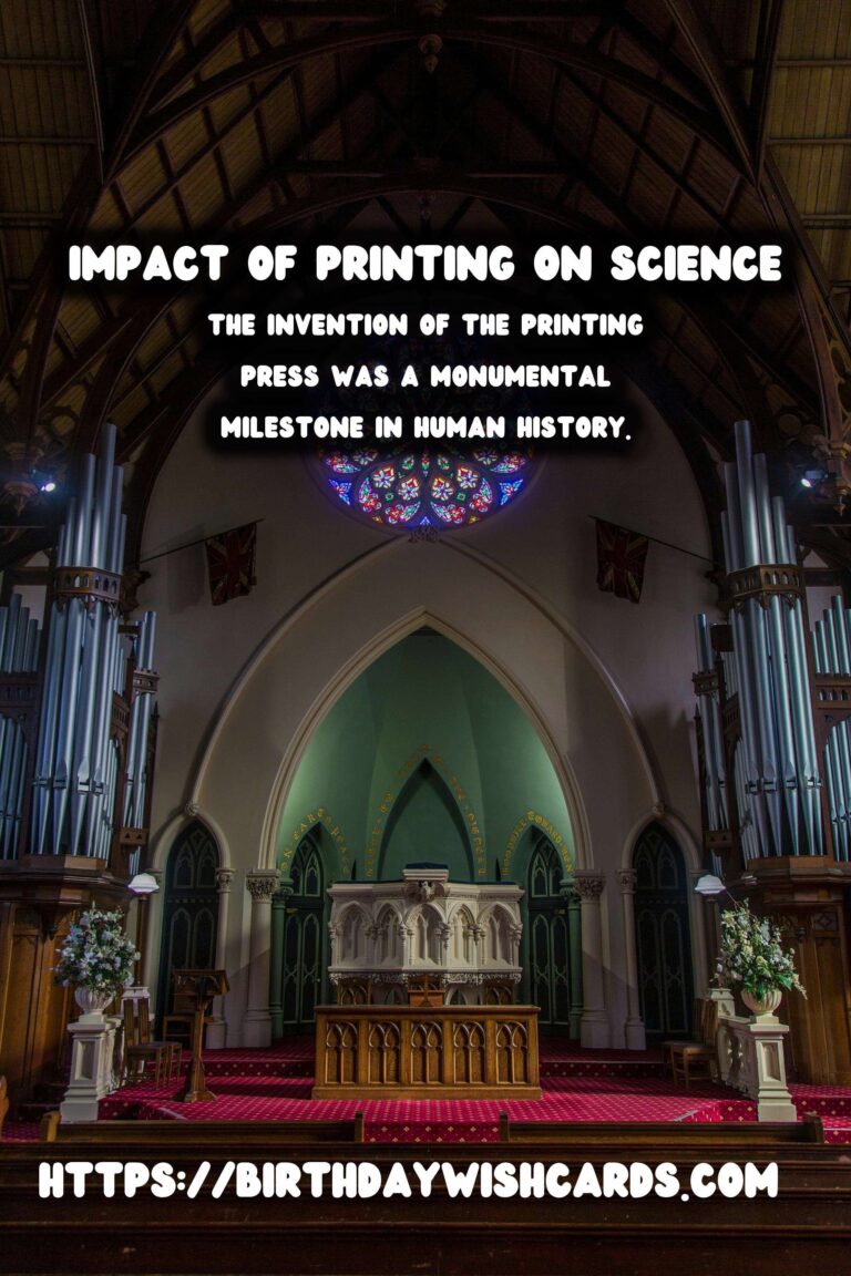 The History of Printing: Its Role in the Scientific Revolution