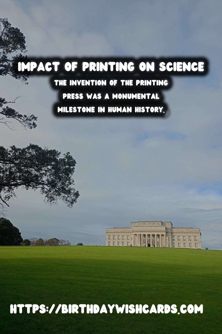 The History of Printing: Its Role in the Scientific Revolution