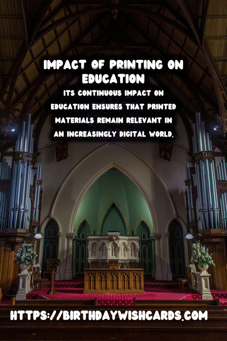 The History of Printing and Its Impact on Education