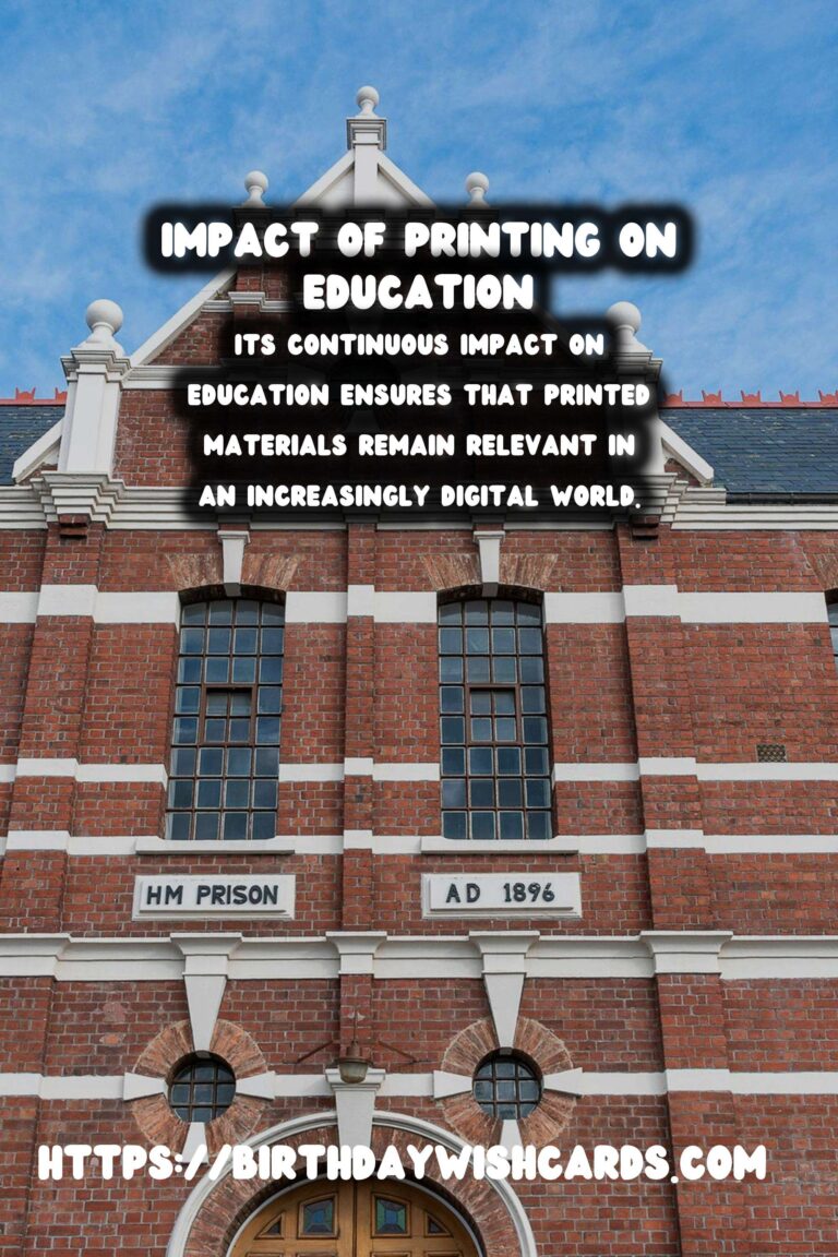 The History of Printing and Its Impact on Education