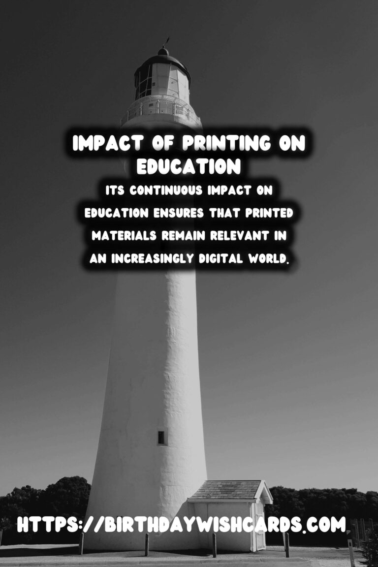 The History of Printing and Its Impact on Education
