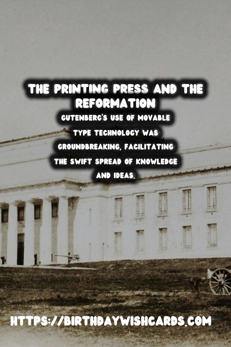 The History of Printing and Its Pivotal Role in the Reformation