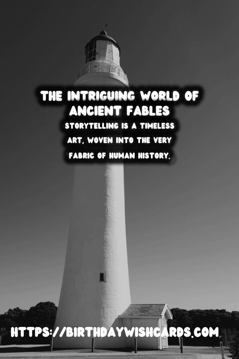 The History of Storytelling: Ancient Fables and Their Moral Lessons