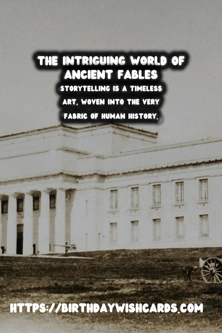 The History of Storytelling: Ancient Fables and Their Moral Lessons