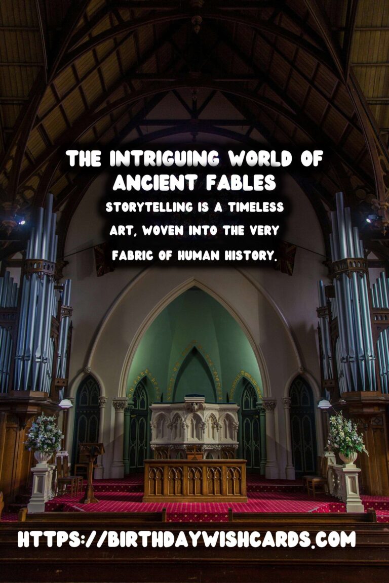 The History of Storytelling: Ancient Fables and Their Moral Lessons