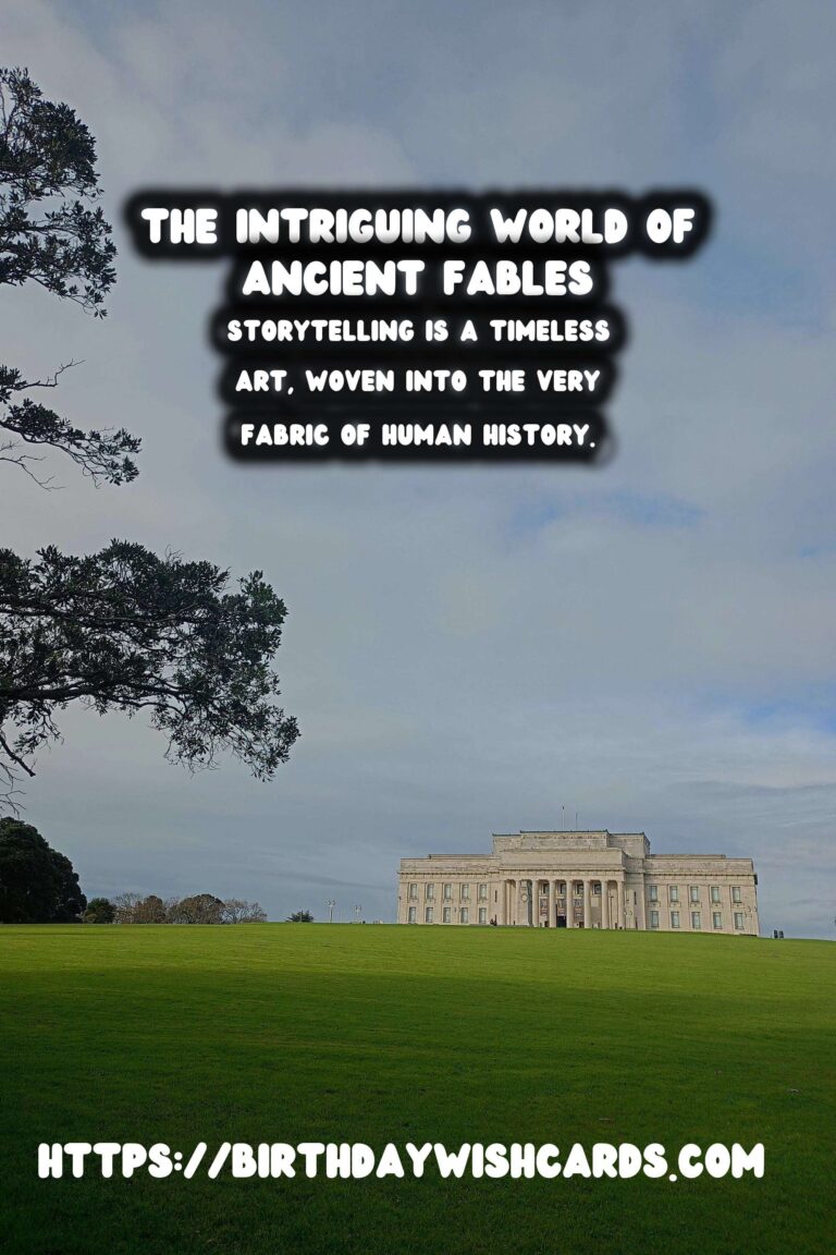 The History of Storytelling: Ancient Fables and Their Moral Lessons