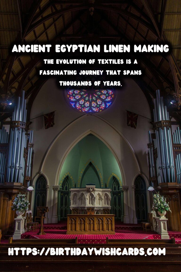 The History of Textiles: From Ancient Egyptian Linens to Modern Synthetic Fabrics