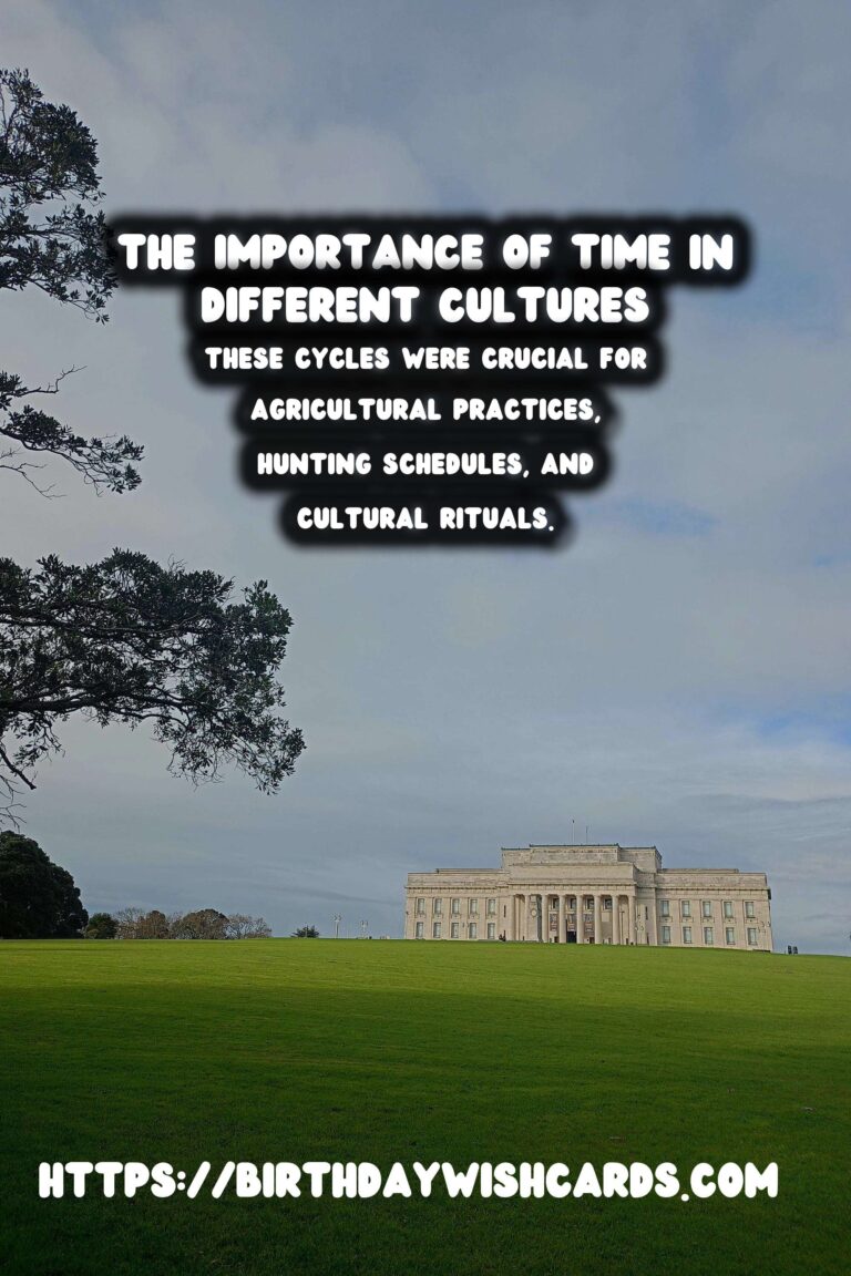 The History of Time: Its Cultural Significance