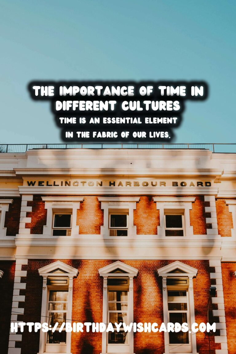 The History of Time: Its Cultural Significance