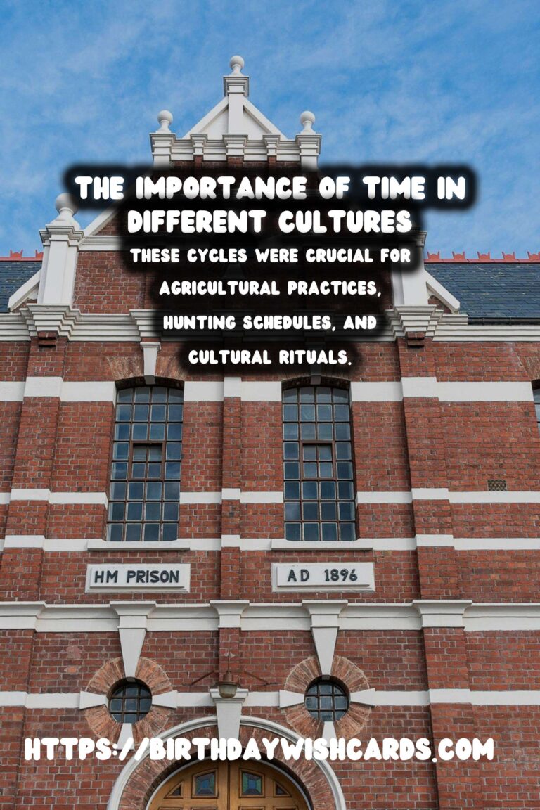 The History of Time: Its Cultural Significance