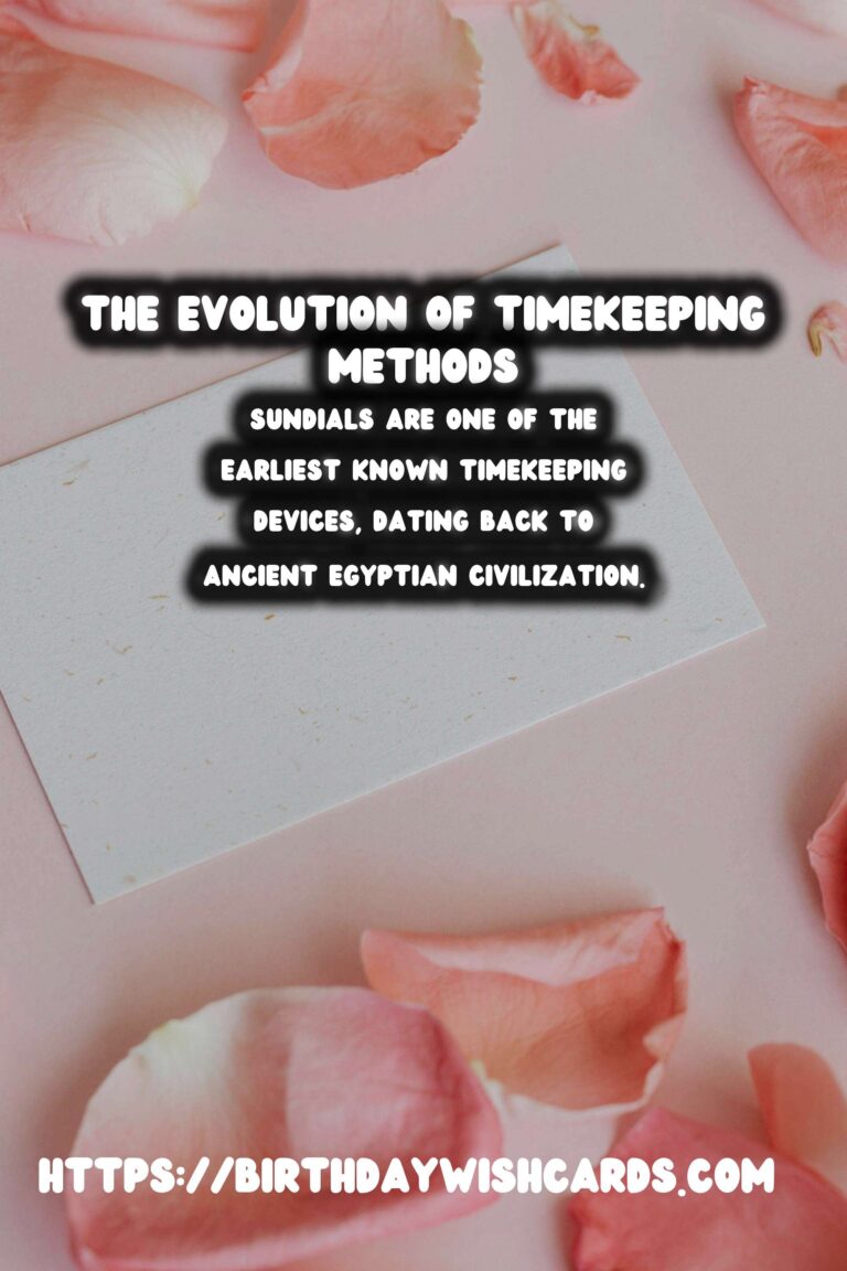 The History of Timekeeping: From Sundials to Astronomy