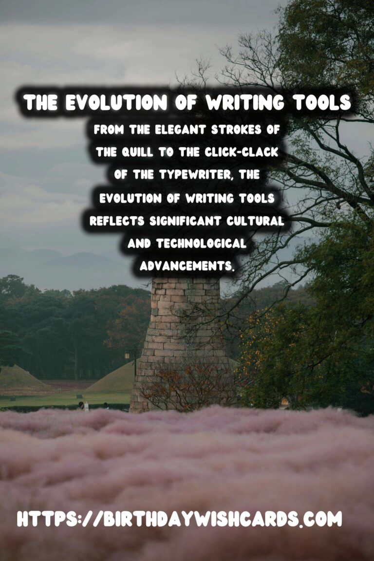 The History of Writing Instruments: From Quills to Typewriters