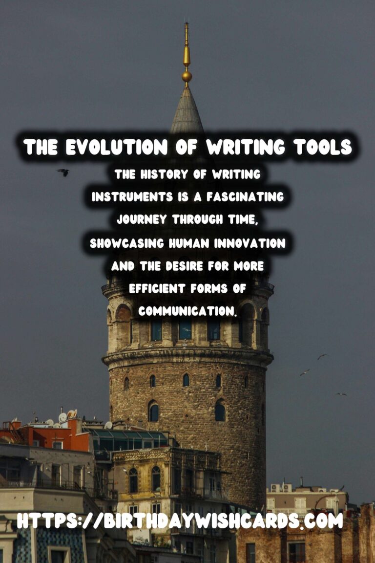 The History of Writing Instruments: From Quills to Typewriters