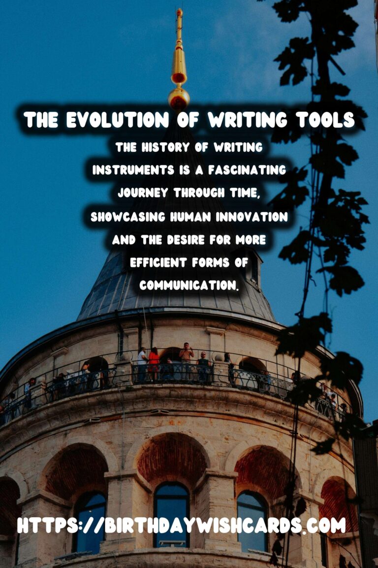 The History of Writing Instruments: From Quills to Typewriters