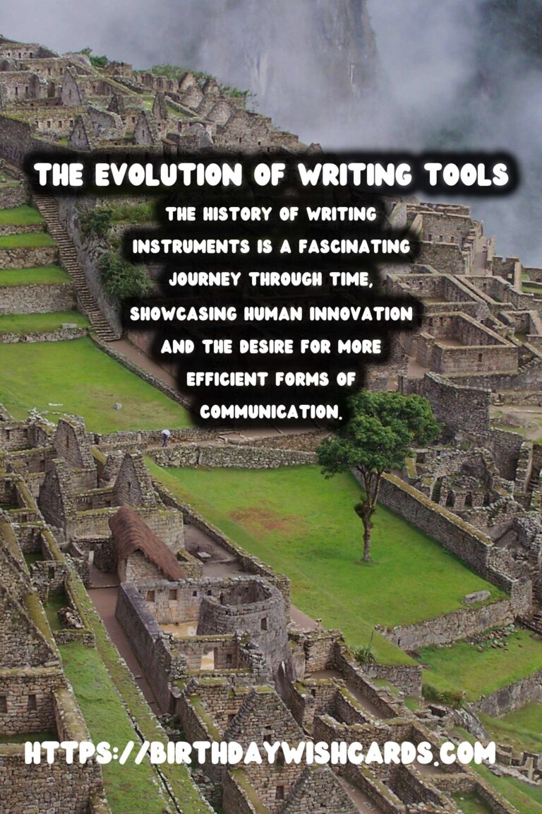 The History of Writing Instruments: From Quills to Typewriters