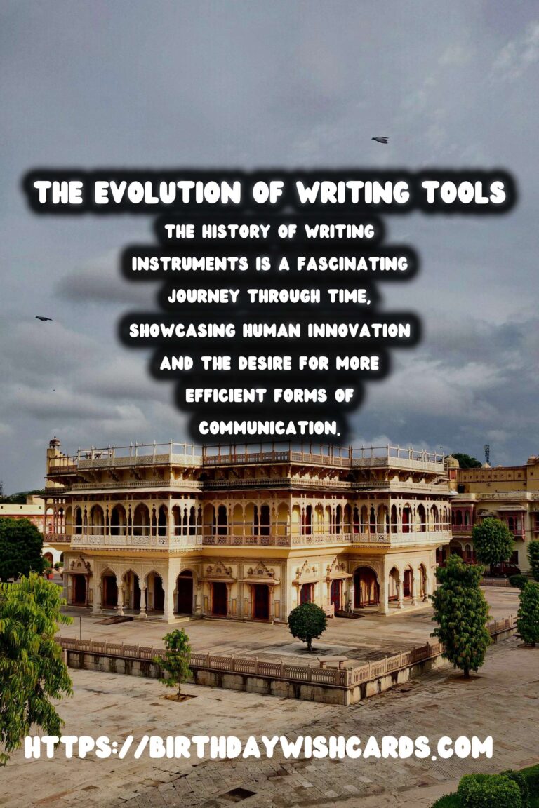 The History of Writing Instruments: From Quills to Typewriters