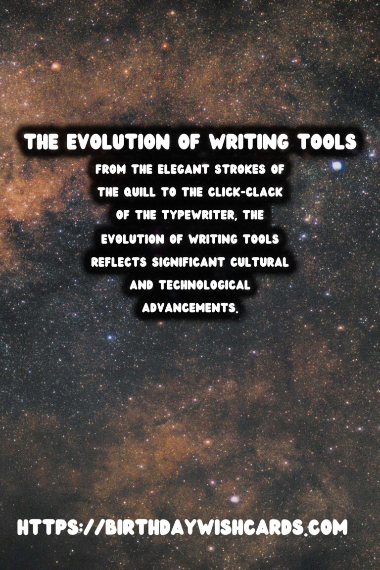 The History of Writing Instruments: From Quills to Typewriters