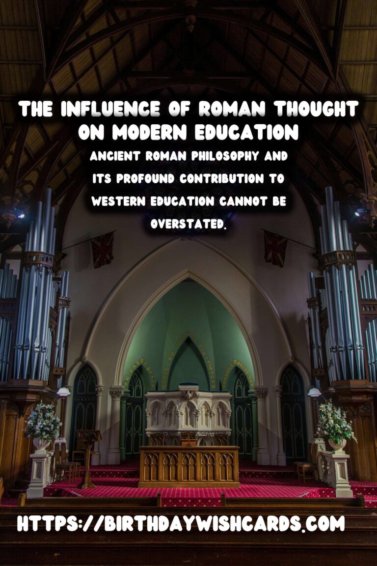 The Impact of Ancient Roman Philosophy on Western Education