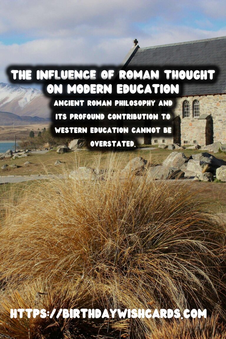 The Impact of Ancient Roman Philosophy on Western Education