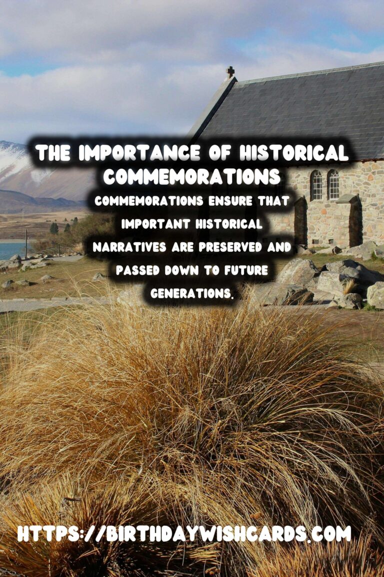 The Importance of Historical Commemorations: Enhancing Educational Experiences