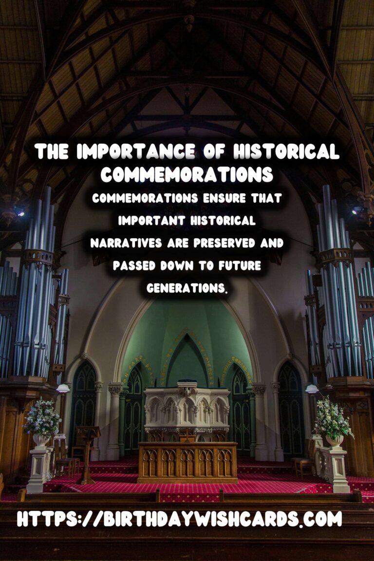 The Importance of Historical Commemorations: Enhancing Educational Experiences