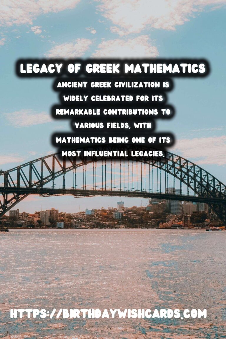 The Influence of Ancient Greek Mathematics on Modern Engineering