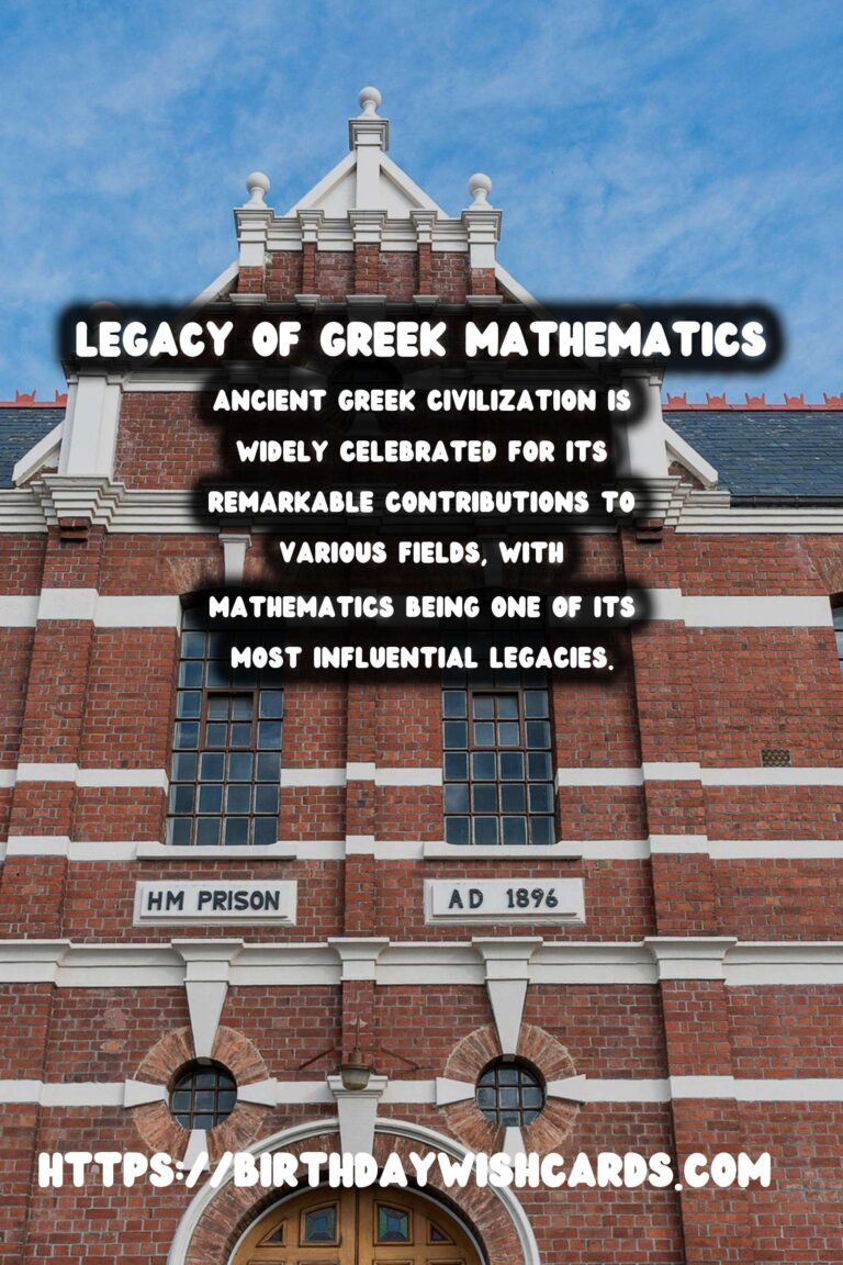 The Influence of Ancient Greek Mathematics on Modern Engineering