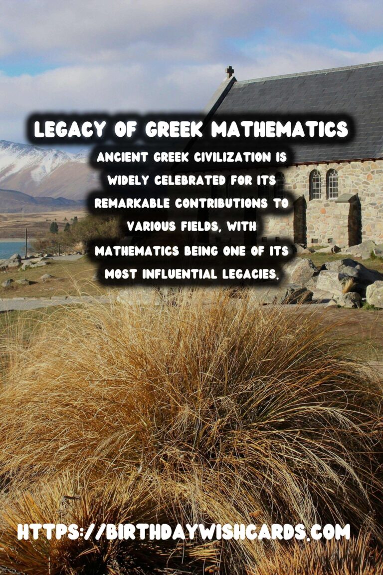 The Influence of Ancient Greek Mathematics on Modern Engineering