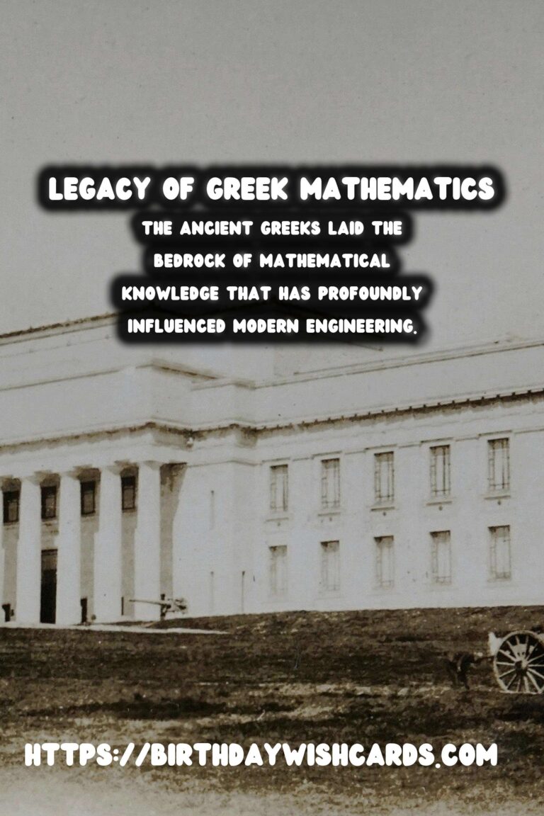 The Influence of Ancient Greek Mathematics on Modern Engineering