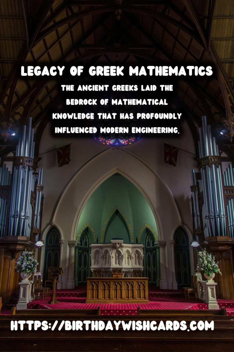 The Influence of Ancient Greek Mathematics on Modern Engineering