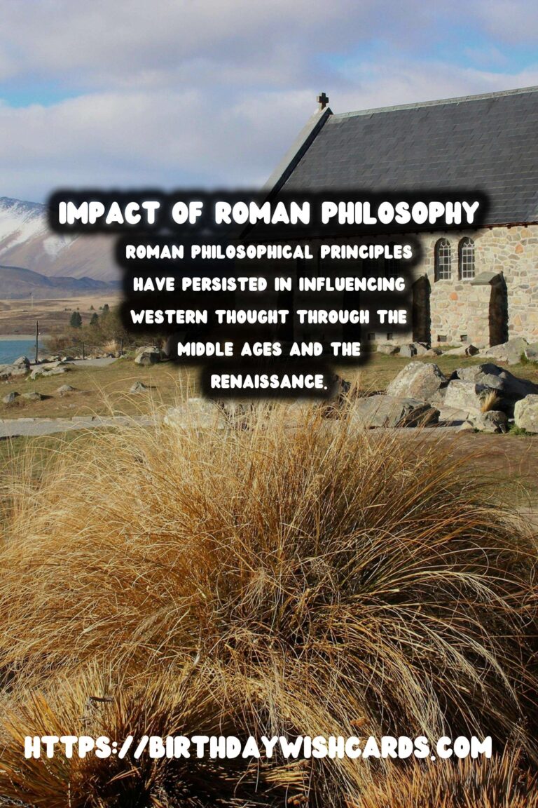 The Lasting Influence of Ancient Roman Philosophy on Western Thought