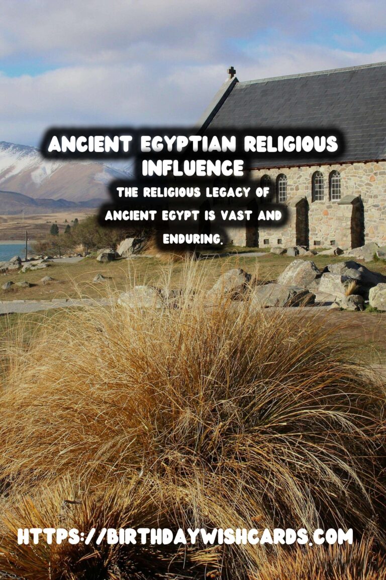 The Legacy of Ancient Egypt: Its Influence on Religious Beliefs