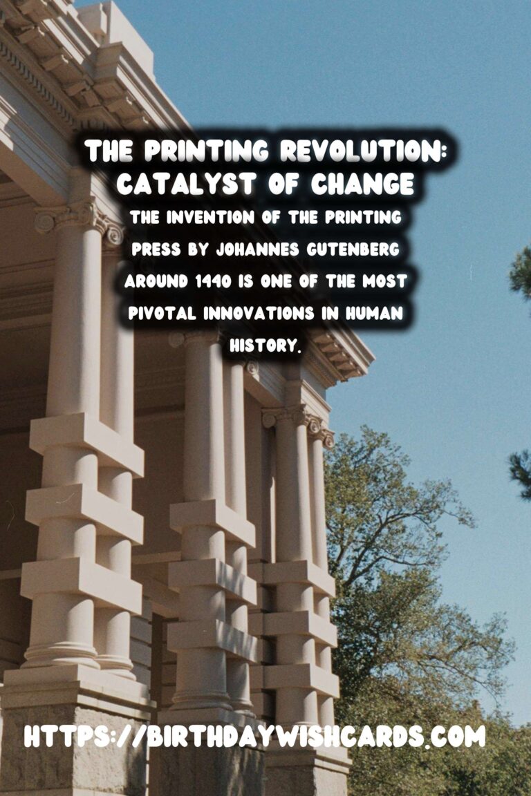The Printing Revolution: Catalyst of the Reformation