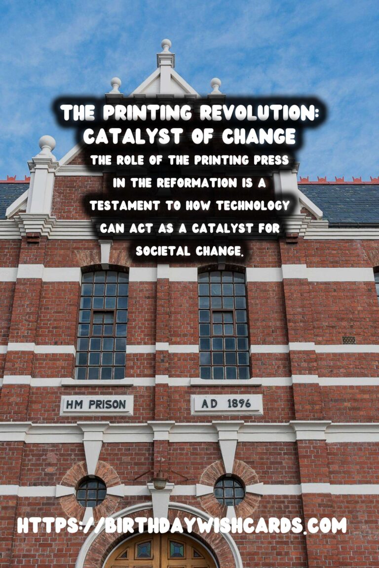 The Printing Revolution: Catalyst of the Reformation