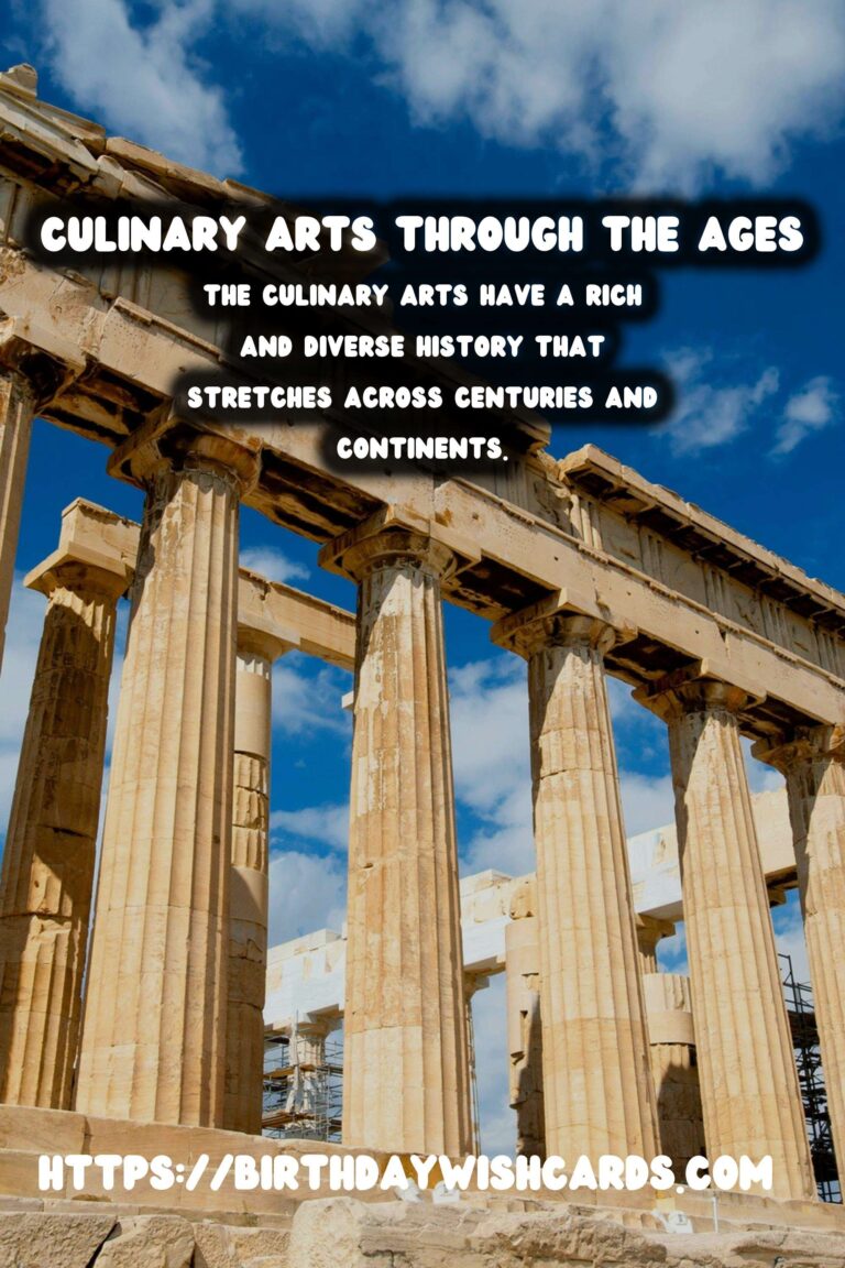 The Rich History of Culinary Arts: From Royal Feasts to Street Food