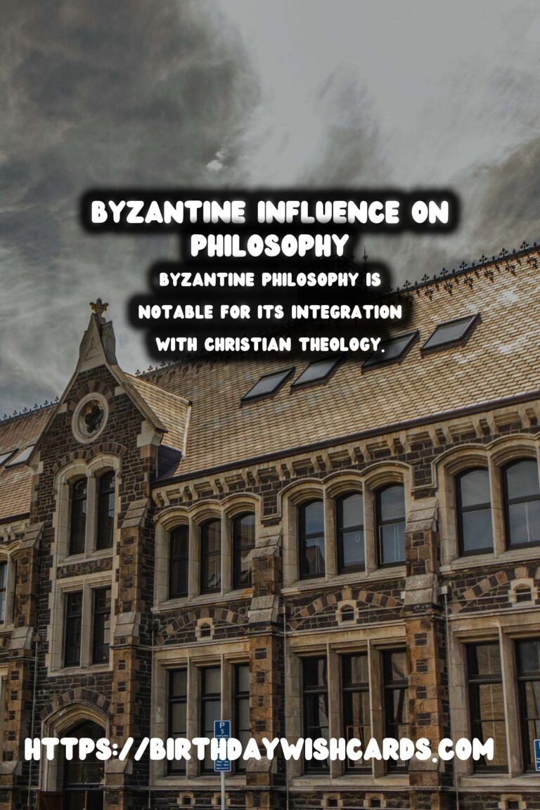 The Rich Legacy of Byzantine Influence on Philosophy